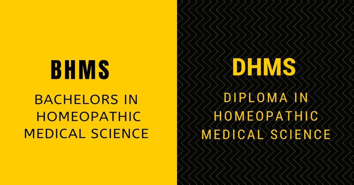Bachelors or Diploma in Homeopathy (BHMS-DHMS) 1